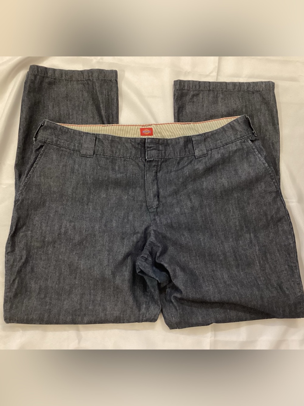 Dickies plus size Boyfriend Fit trouser Dark Gray Straight-Leg Pants sz 18rg